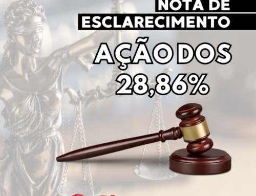 Nota de esclarecimento: Ação Civil Pública dos 28,86%