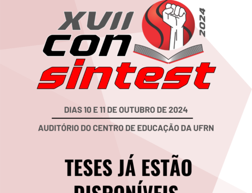 Teses do XVII CONSINTEST-RN já estão disponíveis