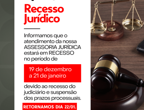 Comunicado – Recesso da Assessoria Jurídica