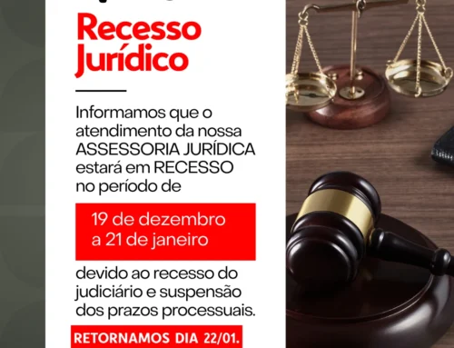 Comunicado – Recesso da Assessoria Jurídica