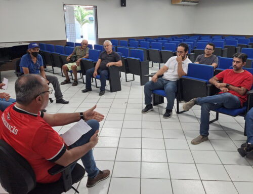 SINTEST-RN realiza reunião setorial na EAJ e entrega das senhas para a festa natalina dos sindicalizados