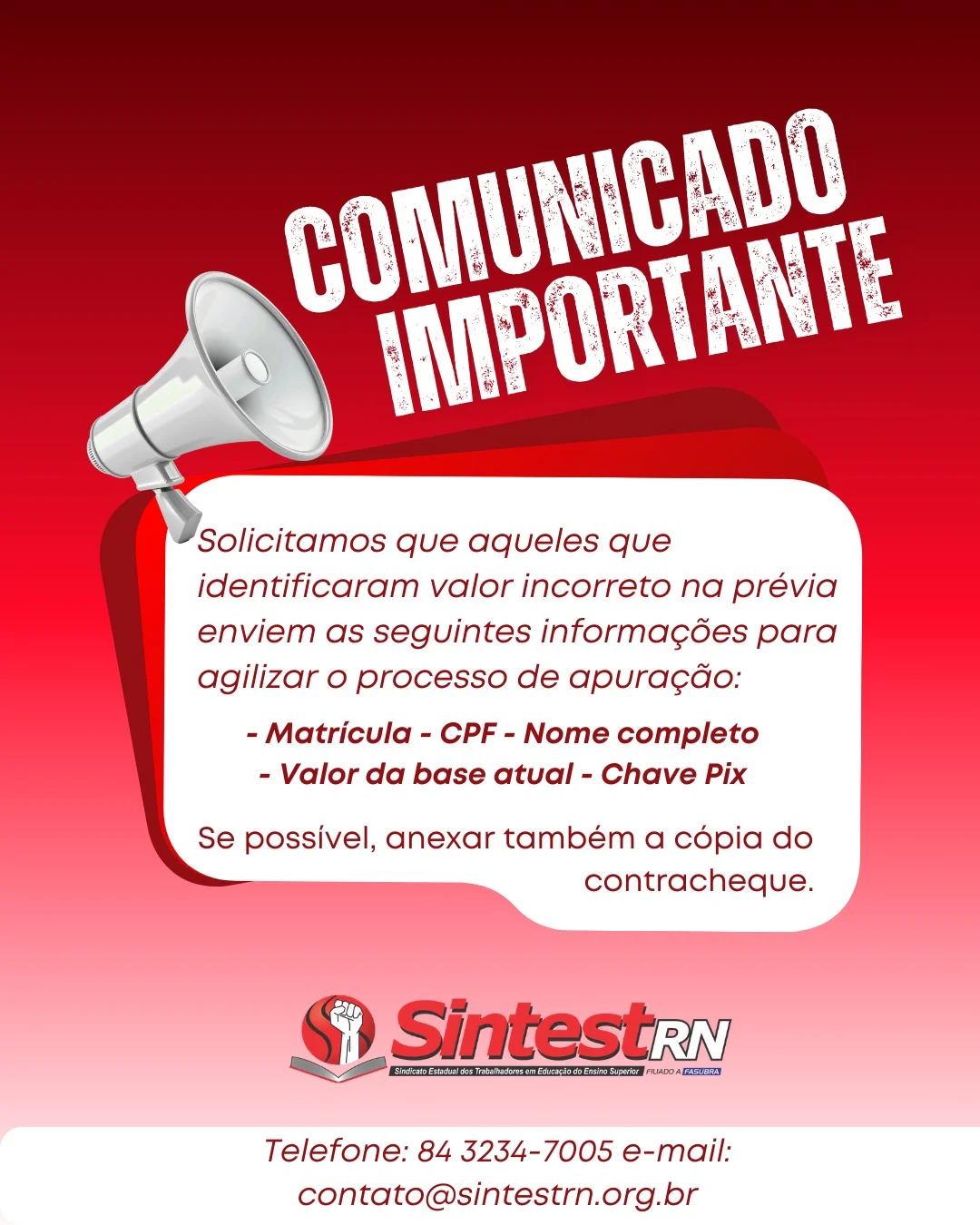 Correção da prévia