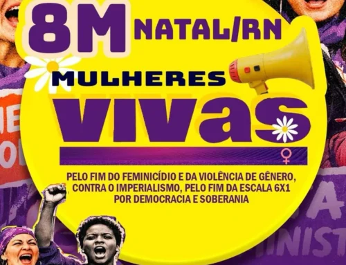 Mulheres ocupam as ruas de Natal contra o feminicídio e a violência de gênero neste 8 de março