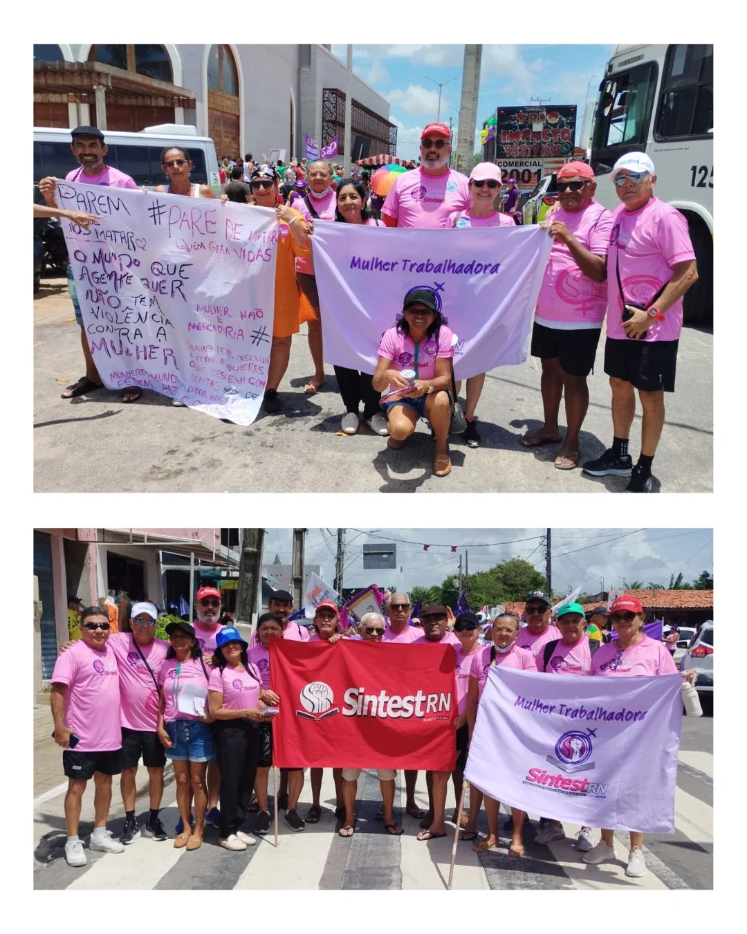 SINTEST-RN soma forças no 8 de Março em defesa da vida das mulheres e de direitos no trabalho