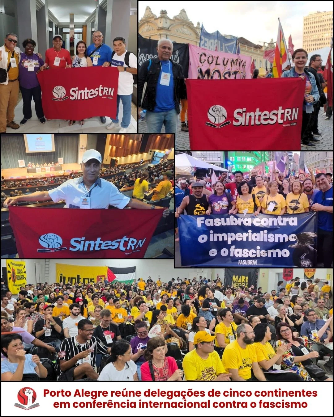 Porto Alegre reúne delegações de cinco continentes em conferência internacional contra o fascismo