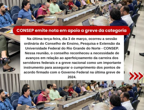 CONSEP emite nota em apoio a greve da categoria
