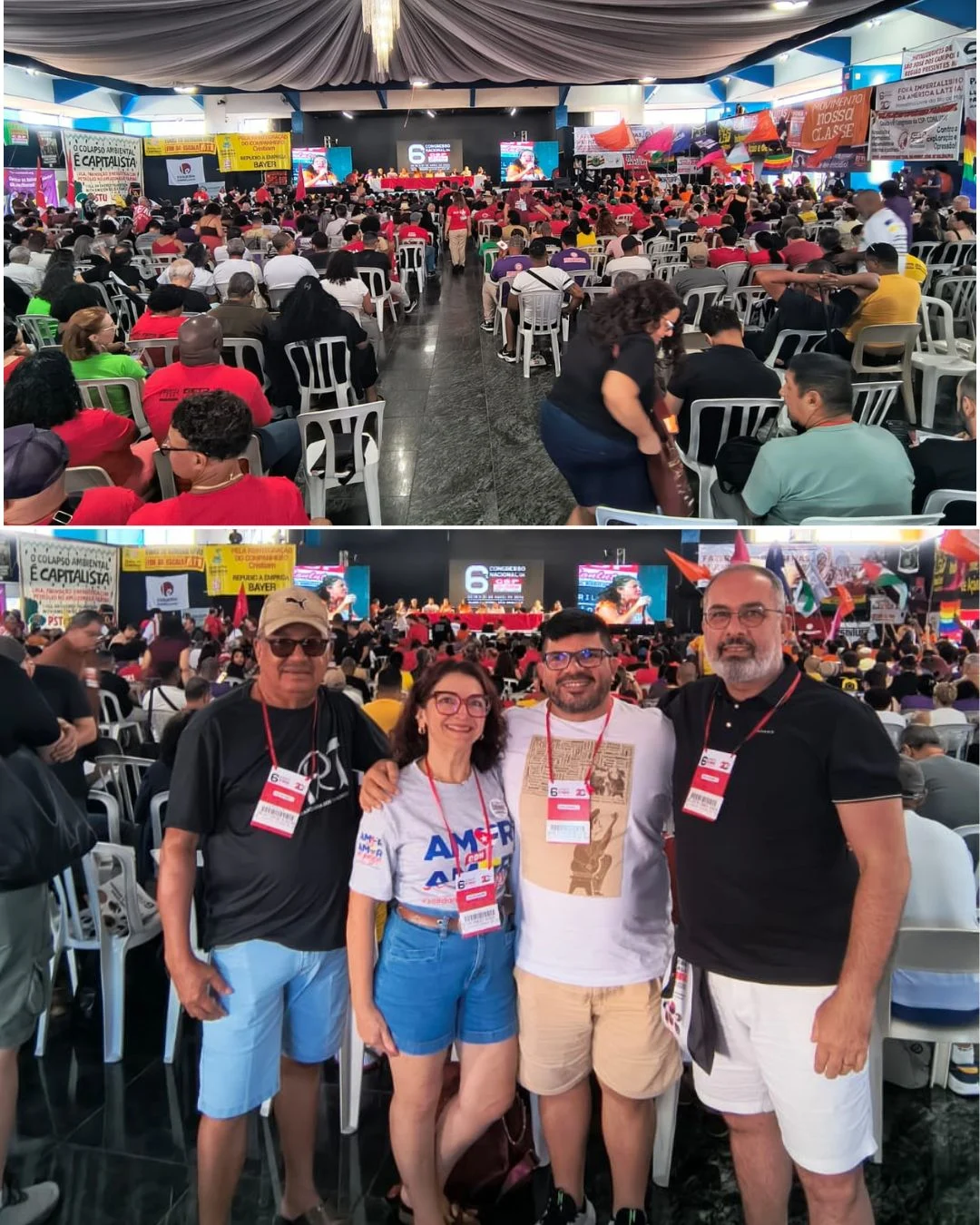 SINTEST-RN marca presença no 6º Congresso Nacional da CSP-Conlutas