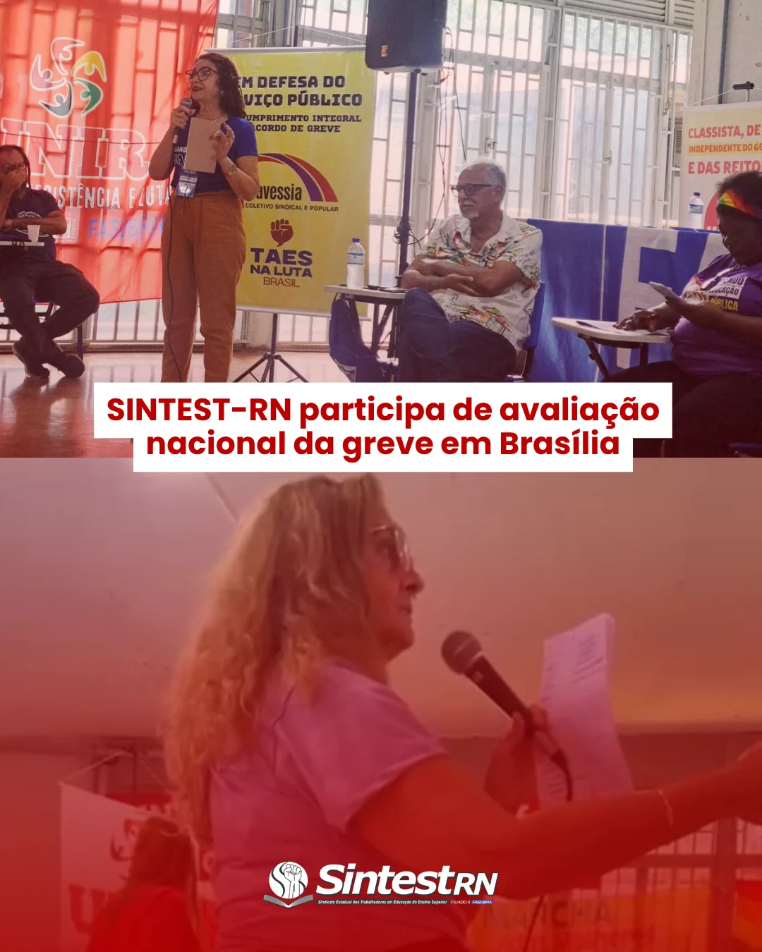 SINTEST-RN participa de avaliação nacional da greve em Brasília