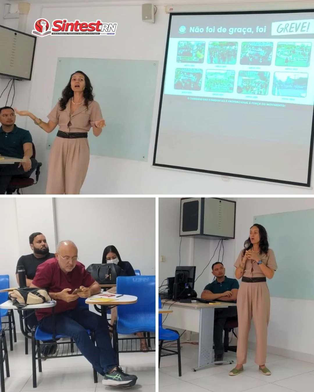SINTEST-RN apresenta atuação sindical a novos servidores da UFRN durante seminário de integração