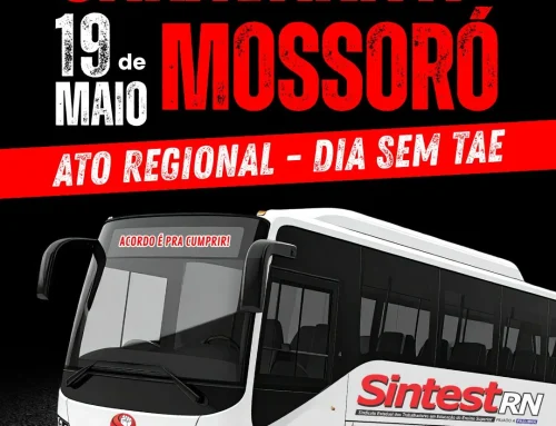 Caravana do SINTEST-RN fortalece Dia sem TAE com mobilização na UFERSA, em Mossoró