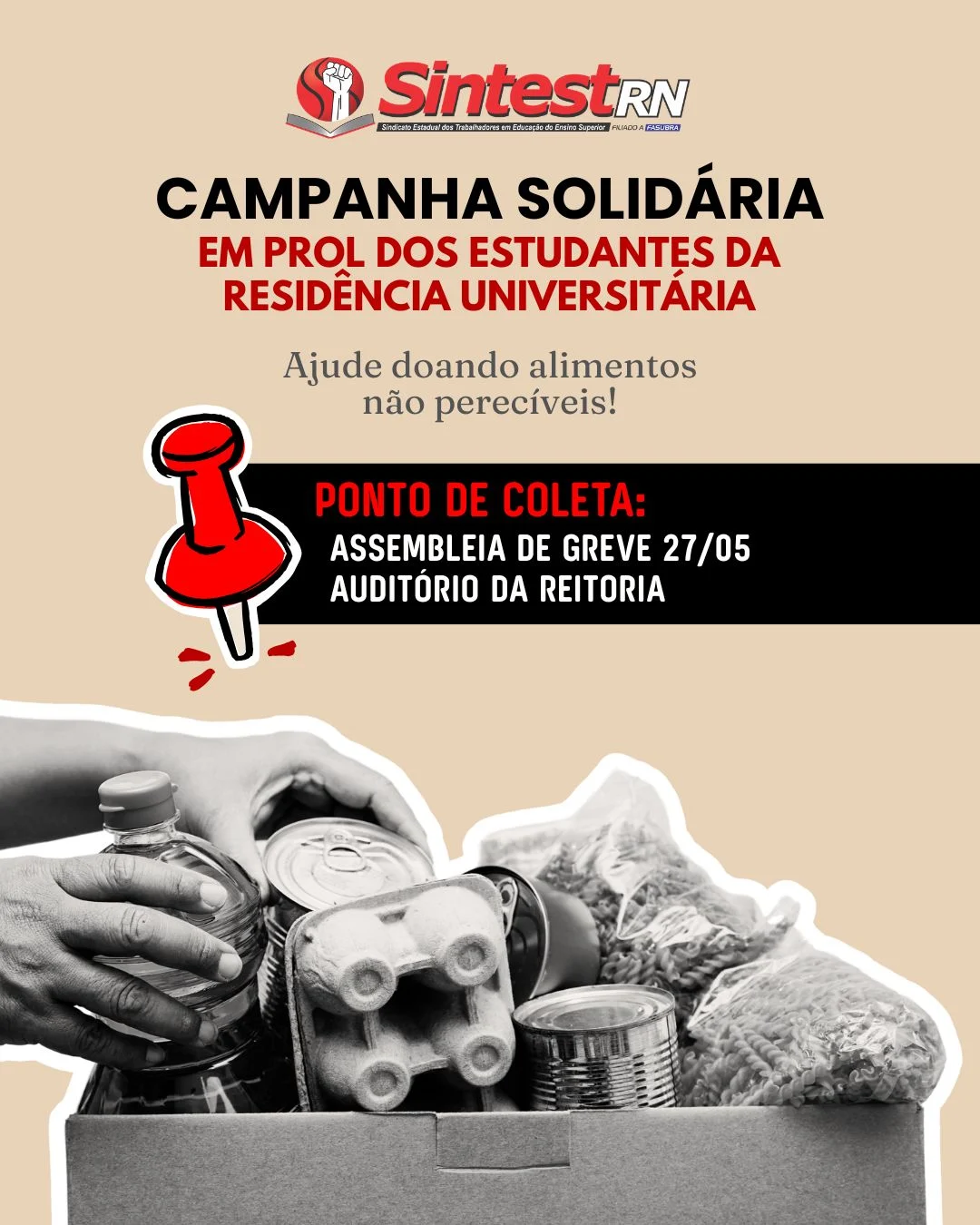 Denúncias de estudantes impulsionam campanha solidária na UFRN