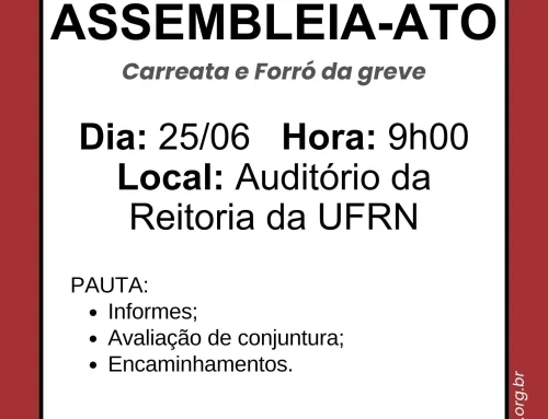 Assembleia-Ato de greve