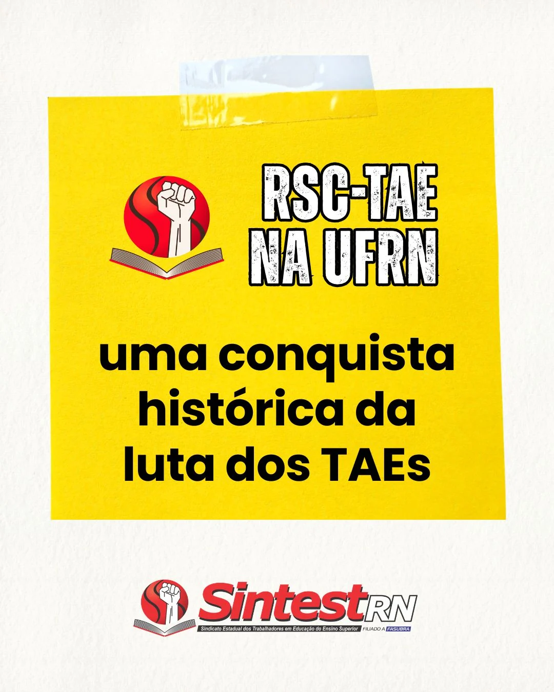 RSC-TAE avança na UFRN e consolida conquista histórica da categoria com protagonismo do SINTEST-RN