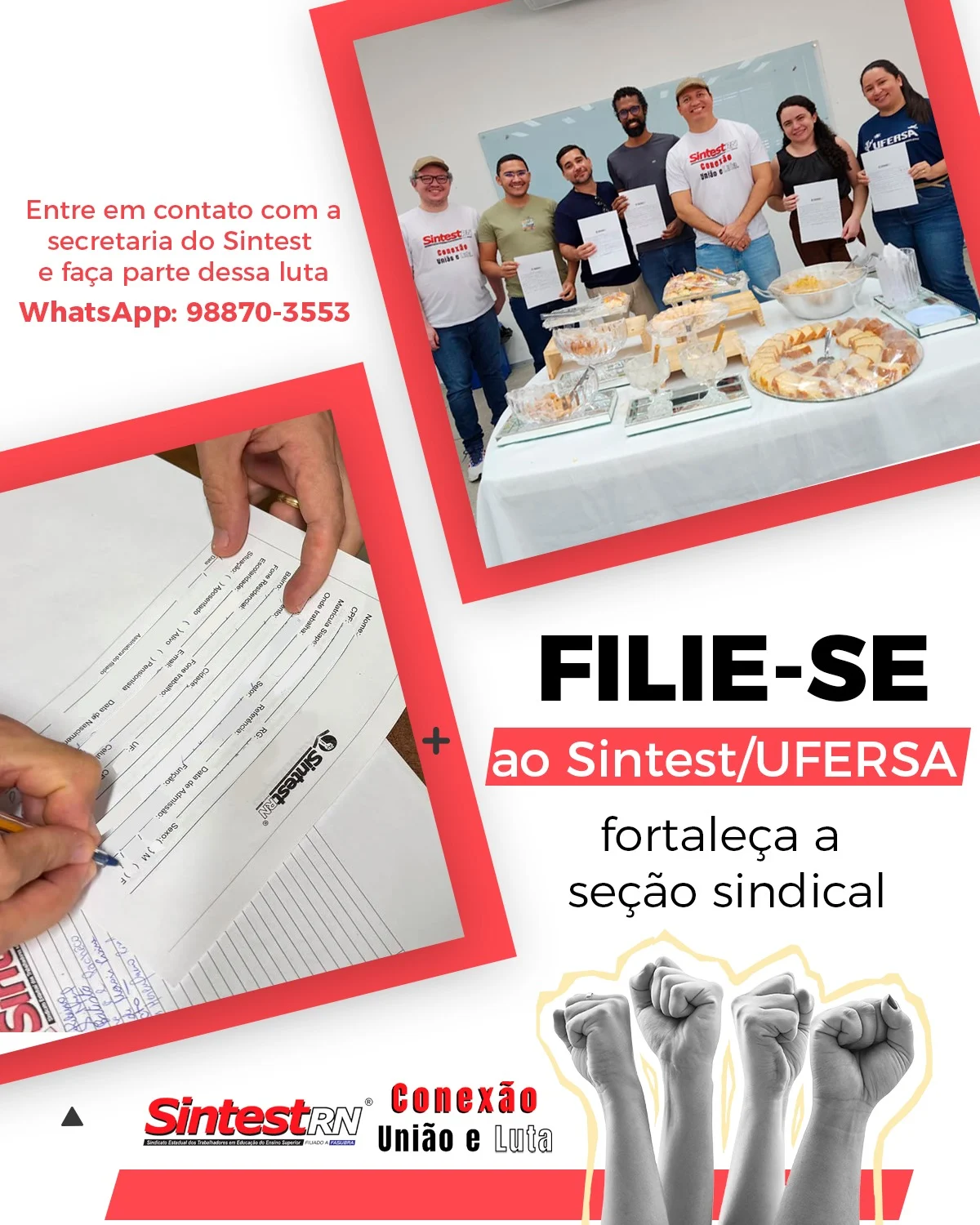 Fortaleça o SINTEST/UFERSA!