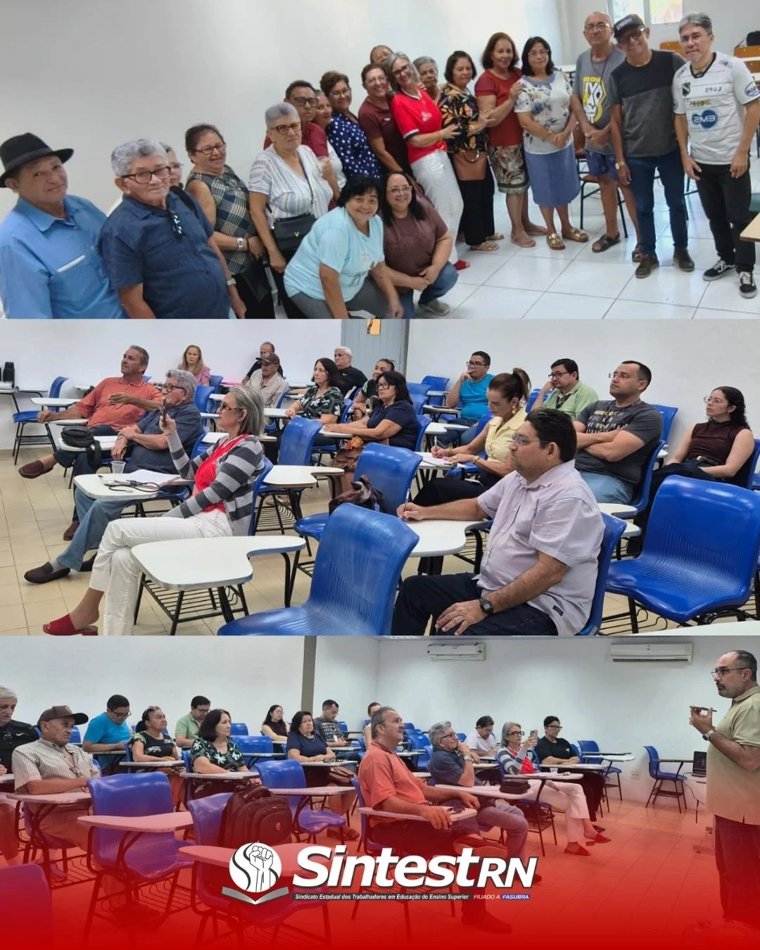 SINTEST-RN reúne aposentados no interior e atualiza categoria sobre conquistas e novos direito