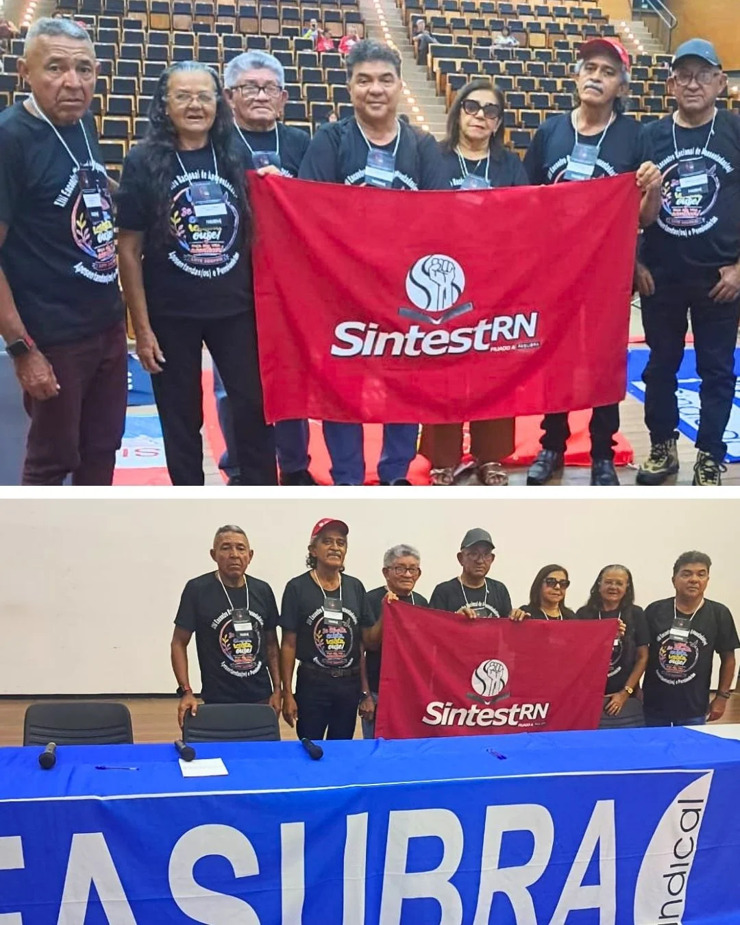 SINTEST-RN marca presença no XIII Encontro dos Aposentados, Aposentandos e Pensionistas da FASUBRA em Brasília